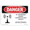 Signmission OSHA Danger Sign, 10" Height, 14" Width, Rf Microwave Energy Controlled Area Custom, Landscape OS-DS-D-1014-L-1693 - alternate 1
